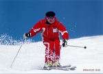 レッスンで人気ある、スキー学校の大島清史コーチ