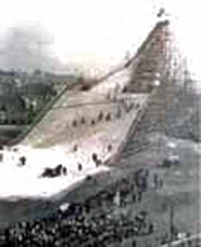 後楽園球場で第3回全日本選抜スキー・ジャンプ大会、1950年1月28日