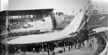 甲子園球場昭和13年1938年1月10日、第1回全日本選抜スキー・ジャンプ大会 甲子園大会